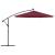 vida XL Pânză de schimb umbrelă de soare consolă, roșu bordo, 350 cm GartenMobel Dekor