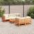 Canapea de grădină cu 6 locuri, maro ceruit, lemn masiv de pin GartenMobel Dekor