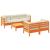 Set mobilier de grădină cu perne, 6 piese, lemn masiv de pin GartenMobel Dekor