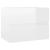 Mască de chiuvetă, alb extralucios, 60 x 38,5 x 45 cm, PAL GartenMobel Dekor