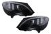 Faruri LED Mercedes C-Class W205 S205 A205 C205 (2014-2018) Negru Semnal Dinamic Secvential Performance AutoTuning