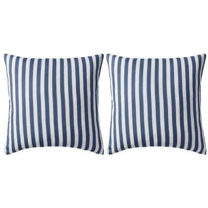 Perne de exterior, 2 buc., imprimeu dungi, 45x45 cm, bleumarin GartenMobel Dekor