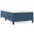 Pat box spring cu saltea, albastru închis, 90x190 cm, catifea GartenMobel Dekor