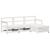 Set canapea de grădină, 4 piese, alb, lemn masiv de pin GartenMobel Dekor