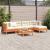 Set mobilier de grădină cu perne, 6 piese, lemn masiv de pin GartenMobel Dekor