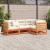Set canapea de grădină, 4 piese, maro ceruit, lemn masiv de pin GartenMobel Dekor