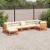 Canapea de grădină cu 7 locuri, maro ceruit, lemn masiv de pin GartenMobel Dekor