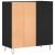Dulap pentru discuri negru 84,5x38x89 cm lemn compozit GartenMobel Dekor