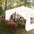 Cort Pavilion 3x6 m cu Pereti Laterali si Ferestre pentru Petrecere, Evenimente, Curte sau Gradina, Culoare Alb