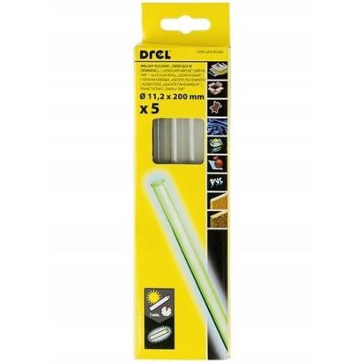 Baton silicon pentru pistol lipit, fluorescent, 5 buc, 11.2x200 mm GartenVIP DiyLine