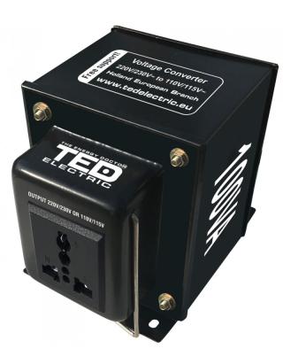 Transformator 230-220V la 110-115V 100VA/100W reversibil TED002235 SafetyGuard Surveillance