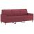 Set canapea cu perne, 2 piese, roșu vin, material textil GartenMobel Dekor