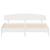 Cadru pat cu tăblie 200x200 cm, alb, lemn masiv de pin GartenMobel Dekor