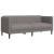 Set de canapele, 3 piese, gri taupe, textil GartenMobel Dekor