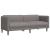 Set de canapele, 2 piese, gri taupe, material GartenMobel Dekor