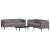 Set de canapele, 2 piese, gri taupe, material GartenMobel Dekor
