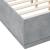 Cadru de pat, gri beton, 140x190 cm, lemn prelucrat GartenMobel Dekor