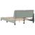 Cadru de pat cu lumini LED, gri deschis, 120x200 cm, catifea GartenMobel Dekor