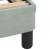 Cadru de pat cu lumini LED, gri deschis, 140x190 cm, catifea GartenMobel Dekor