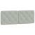 Cadru de pat cu lumini LED, gri deschis, 140x190 cm, catifea GartenMobel Dekor