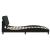 Cadru de pat cu lumini LED, negru, 140x190 cm, catifea GartenMobel Dekor
