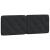Cadru de pat cu lumini LED, negru, 140x190 cm, catifea GartenMobel Dekor