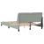 Cadru de pat cu lumini LED, gri deschis, 140x200 cm, catifea GartenMobel Dekor
