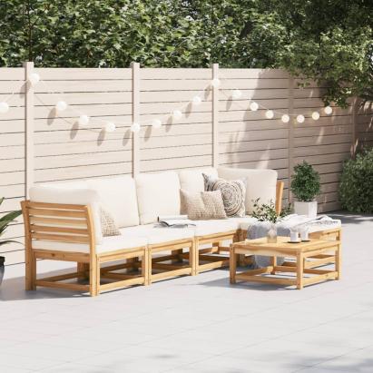 Set mobilier grădină cu perne, 6 piese, lemn masiv acacia GartenMobel Dekor