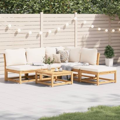 Set mobilier grădină cu perne, 6 piese, lemn masiv acacia GartenMobel Dekor