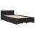 Cadru de pat cu sertare, negru, 90x200 cm, lemn prelucrat GartenMobel Dekor