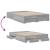 Cadru de pat cu sertare gri sonoma 140x190 cm lemn prelucrat GartenMobel Dekor