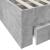 Cadru de pat cu sertare, gri beton, 120x190 cm, lemn prelucrat GartenMobel Dekor