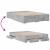 Cadru de pat cu sertare, gri beton, 120x190 cm, lemn prelucrat GartenMobel Dekor