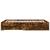 Cadru pat cu sertare stejar fumuriu 120x190 cm lemn prelucrat GartenMobel Dekor