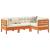 Set canapele grădină cu perne, 4 piese, maro ceruit, lemn pin GartenMobel Dekor