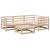 Set canapea de grădină, 5 piese, lemn masiv de pin GartenMobel Dekor