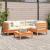 Set mobilier de grădină cu perne, 5 piese, lemn masiv de pin GartenMobel Dekor