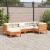 Set mobilier de grădină cu perne, 6 piese, lemn masiv de pin GartenMobel Dekor