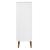 Pantofar "MOLDE", alb, 59,5x35x103 cm, lemn masiv de pin GartenMobel Dekor