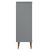 Pantofar "MOLDE", gri, 59,5x35x103 cm, lemn masiv de pin GartenMobel Dekor