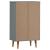 Pantofar "MOLDE", gri, 59,5x35x103 cm, lemn masiv de pin GartenMobel Dekor