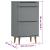 Pantofar "MOLDE", gri, 59,5x35x103 cm, lemn masiv de pin GartenMobel Dekor