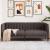 Canapea, 2 locuri, maro închis, material textil GartenMobel Dekor