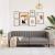 Canapea, 2 locuri, gri taupe, material textil GartenMobel Dekor