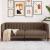 Canapea cu 2 locuri, maro, material textil GartenMobel Dekor