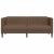 Canapea cu 2 locuri, maro, material textil GartenMobel Dekor