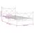 Cadru de pat metalic cu tăblie de cap/picioare, alb, 100x200 cm GartenMobel Dekor