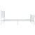Cadru de pat metalic cu tăblie, alb, 150x200 cm GartenMobel Dekor