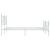 Cadru de pat metalic cu tăblie, alb, 160x200 cm GartenMobel Dekor