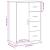 Dulap, alb, 60x31x84 cm, lemn prelucrat GartenMobel Dekor